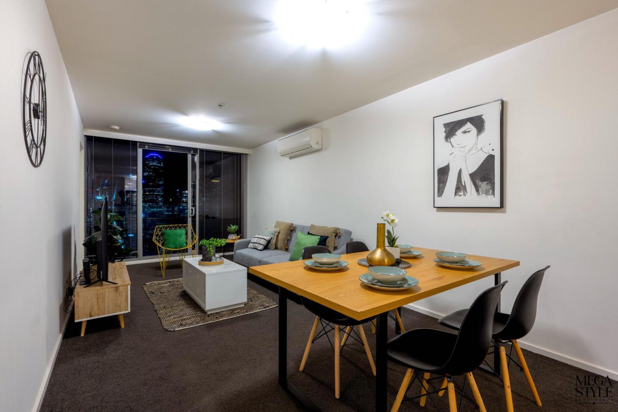 Mega Style Apartments Mainpoint メルボルン 部屋 写真