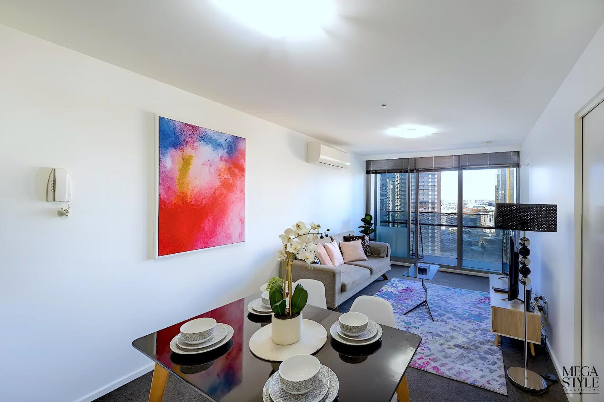 Mega Style Apartments Mainpoint メルボルン 部屋 写真